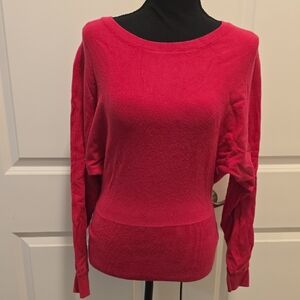 Express Bold Pink Knit Top
